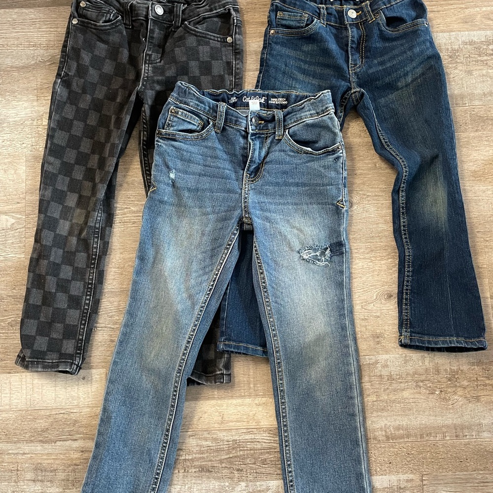 Cat & Jack Kids Jeans and Levi’s  - Black and Blue